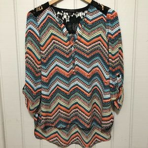 Zac & Rachel Mosaic print blouse